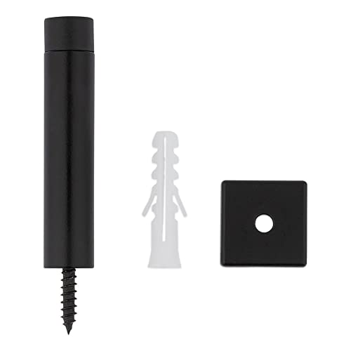 National Hardware N830-526 Reed Door Stop  3""  Matte Black with Matte Black Tip  1 Count (Pack of 1) - Image 4